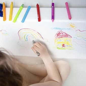 Lot de 8 Crayons de Bain