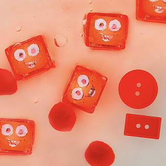 Lot de 4 Cubes Lumineux - Sammy Rouge