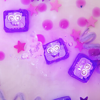 Lot de 4 Cubes Lumineux - Lumi Violet
