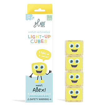 Lot de 4 Cubes Lumineux - Alex Jaune