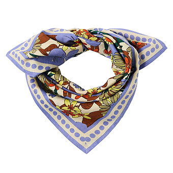 Small Foulard Manika Bouquet - Iris