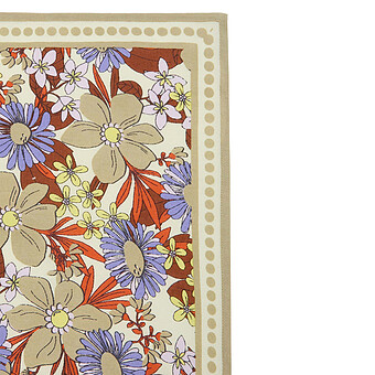 Small Foulard Manika Bouquet - Macadamia