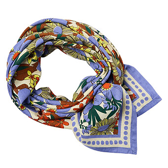 Big Foulard Latika Bouquet - Iris