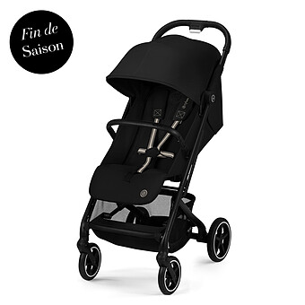 Poussette Citadine Ultra-compacte Beezy Châssis Black - Magic Black