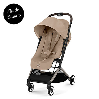 Poussette de Voyage Ultra-compacte Orfeo Châssis Taupe - Almond Beige