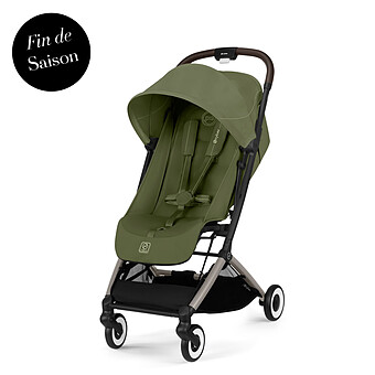 Poussette de Voyage Ultra-compacte Orfeo Châssis Taupe - Moss Green