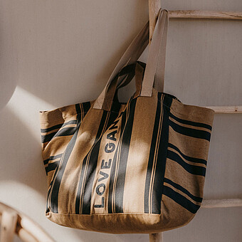 Sac Kaba - Love Gang Rayures Camel