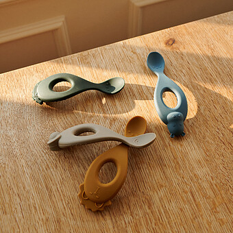 Lot de 4 Cuillères Liva - Safari Blue Mix