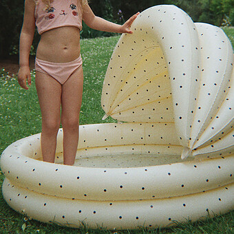 Piscine avec Auvent - Navy Dot