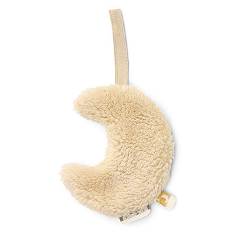 Doudou Attache Sucette Lune Pure - Soft Beige