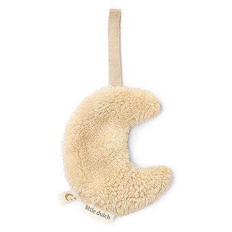 Doudou Attache Sucette Lune Pure - Soft Beige