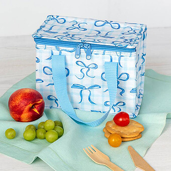 Lunch Bag - Blue Bows