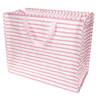 Sac de Rangement Jumbo - Rayures Roses