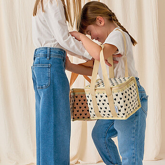 Sac Isotherme - Coeurs Ecru