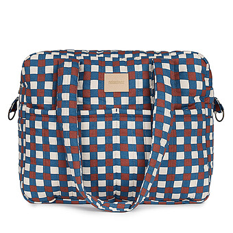 Sac à Langer Hyde Park - Mosaïque Bleu et Rouge