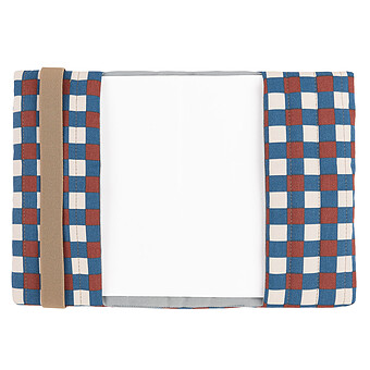 Protège-carnet de Santé Hyde Park - Mosaïque Bleu et Rouge