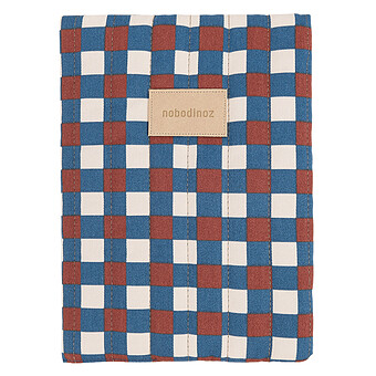 Protège-carnet de Santé Hyde Park - Mosaïque Bleu et Rouge