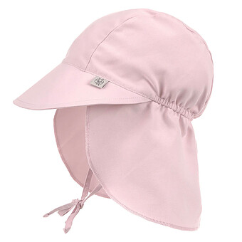 Casquette Protège Nuque Anti-UV Rose Pâle - 1/3 Ans