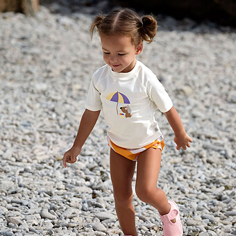 T-shirt Anti-UV Manches Courtes Ice Cream Chien Sel Marin - 18/24 Mois