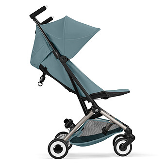 Poussette Ultra-compacte Libelle 2026 Châssis Taupe - Stormy Blue