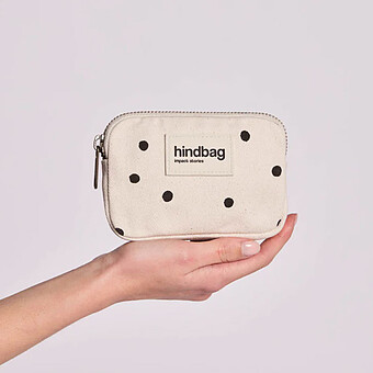 Porte-monnaie Lili - Pois Ecru