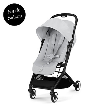 Poussette de Voyage Ultra-compacte Orfeo Châssis Black - Fog Grey