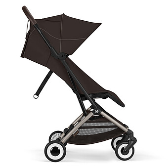 Poussette de Voyage Ultra-compacte Orfeo 2026 Châssis Taupe - Chocolate Brown