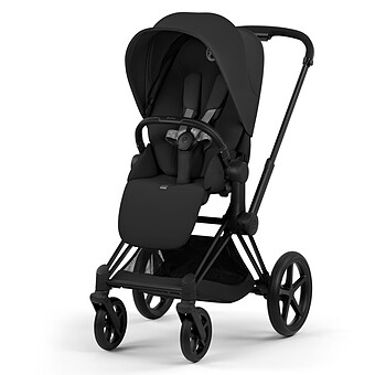 Pack Poussette Priam Confort Matt Black + Nacelle - Sepia Black