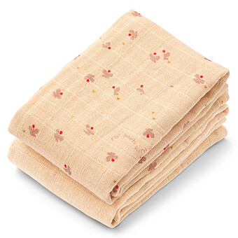 Lot de 2 Langes Lewis - Mini Butterfly / Apple Blossom Mix