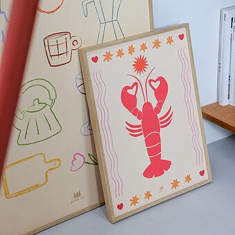 Affiche Le Homard - 40 x 30 cm