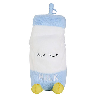 Mug Isotherme à Paille Peluche Fuzzie - Millie la Bouteille de Lait