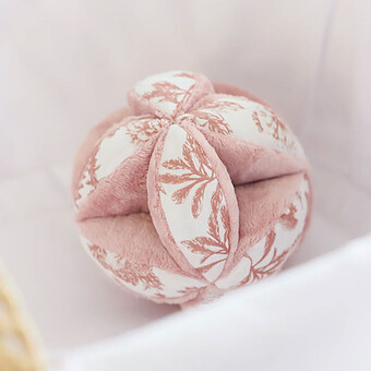 Balle Sensorielle - Toile de Jouy Rose