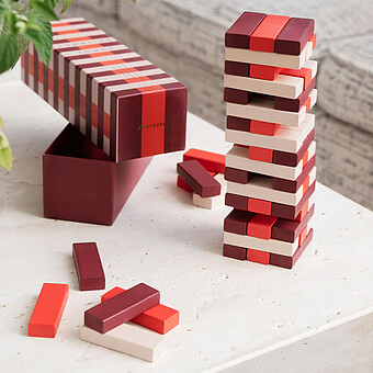 Jeu Tour Chancelante Rose / Rouge - Play