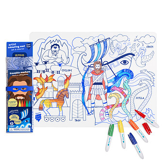 Set de Table à Colorier et ses 5 Feutres - Les Aventures d'Ulysse