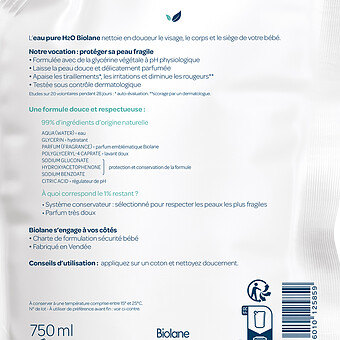 Eco-recharge Eau Pure H2O - 750 ml 