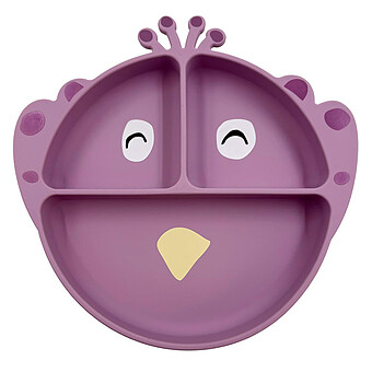 Assiette en Silicone avec Ventouse - Mrs. Peacock