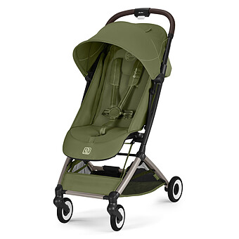 Poussette de Voyage Ultra-compacte Orfeo 2026 Châssis Taupe - Moss Green