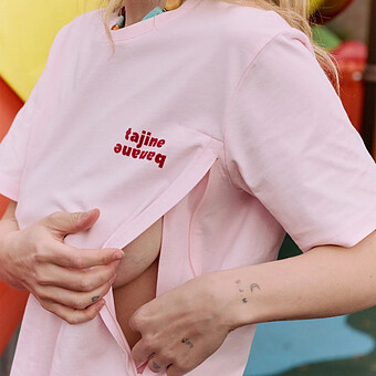 T-shirt d'Allaitement La P'allaite Rose - XS