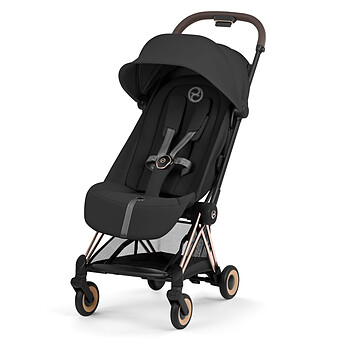 Pack Poussette Coyä Confort 2026 Rosegold + Nacelle - Sepia Black