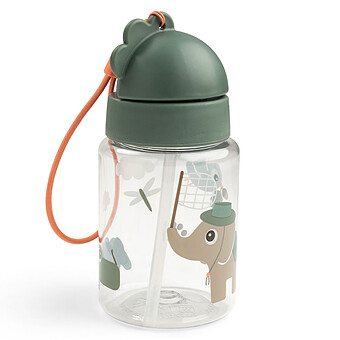 Gourde avec Paille Tiny Trails Vert - 280 ml