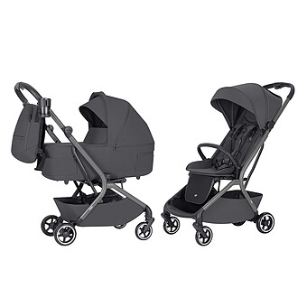 Poussette et Nacelle Pliable Magia - Elm Grey