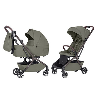 Poussette et Nacelle Pliable Magia - Malted Green