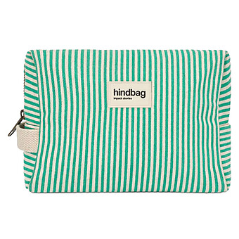 Trousse de Toilette Léon - Riviera Rayures Vert
