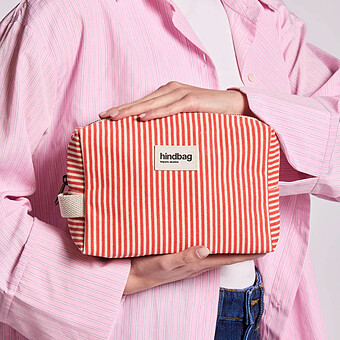 Trousse de Toilette Léon - Riviera Rayures Rouge