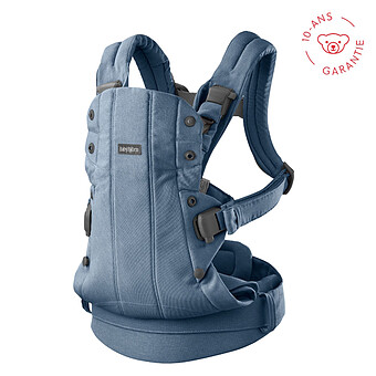 Porte-bébé Harmony Tissé Chiné - Bleu