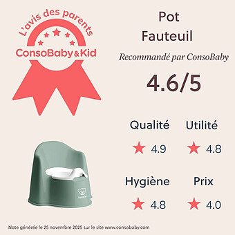 Pot Fauteuil - Vert Profond et Blanc