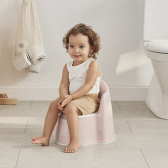Pot Fauteuil - Rose Pastel et Blanc