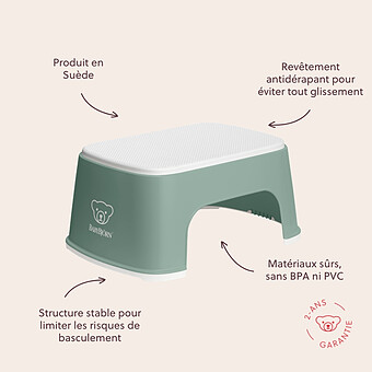 Marchepied - Vert Profond et Blanc