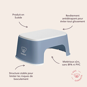 Marchepied - Bleu Profond et Blanc