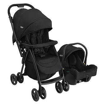 Poussette Duo Revaya et Siège Auto SnugLite - Midnight Black